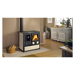 8.2kW ROSA Sinistra Reverse Vst 16 Indoor Heating Wood <b>Stove</b> Modern Cast Iron Design 103x65x85,1cm - Product Image 2