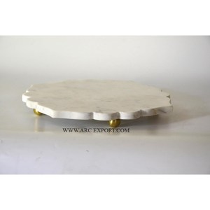 Travail martelé à la mode nouvelle Collection Table gâteau présentoir meilleure qualité grande taille 2 niveaux classique Table de mariage gâteau support - Product Image 6