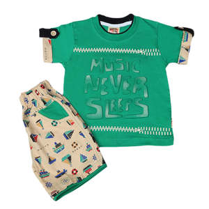 Traje de Manga Corta para Niño 6B - 41 - Verde - Product Image 3