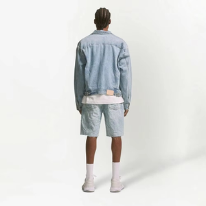 Nouveau fabricant pakistanais, service OEM, shorts en jean décontractés pour hommes, 100% coton, motif uni, écologiques, respirants, faible MOQ - Product Image 3