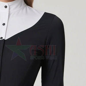 Chemise d'équitation professionnelle pour femmes, boutons recouverts, logo personnalisable, couleur personnalisable, imperméable, coupe-vent - Product Image 5