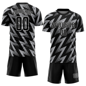 OEM último uniforme de fútbol de moda nuevo estilo de alta calidad de diseño Premium niños adultos traje de entrenamiento uniforme de fútbol de manga corta - Product Image 4