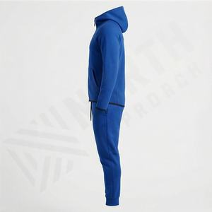 Conjunto de Sudadera con Capucha y Pantalones Deportivos de Algodón 100% Personalizados al por Mayor, Chándal para Hombre, Talla Grande, Color Personalizado, Fitness - Product Image 3