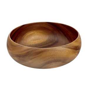 Tazón de Madera de Acacia, Plato Tallado a Mano de Primera Calidad para Cenar y Regalar - Product Image 1