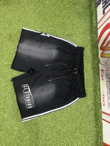 High Street hommes 100% coton français éponge imprimé Shorts d'été soleil délavé à l'acide écologique respirant séchage rapide haut - Product Image 6