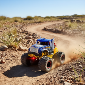 Dickie 203764028 Coche de Juguete Azul y Amarillo Monster Sharp Eagle de 18 cm, Camioneta RC con Luces y Sonidos - Product Image 3