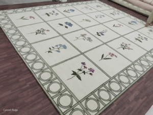 Tapis de haute Antique 8x11 pêche ivoire fait à la main Oushak tapis de prière de luxe maison zone tapis ensemble pour la décoration de salon - Product Image 4