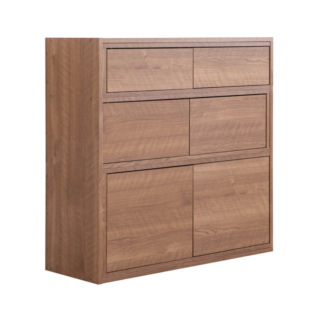 Cheap Modern Particleboard & MDF Door & Drawer Base Storage Cabinet with Paper Laminated or PVC Finish for Living Room