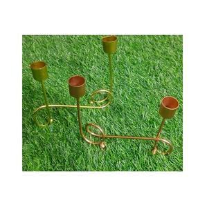 Single Arms Metal <b>Candle</b> Holder in <b>Bulk</b> Gold Plated Wedding Dinning Table and Table Centerpieces Decorating <b>Candle</b> Holder - Product Image 4