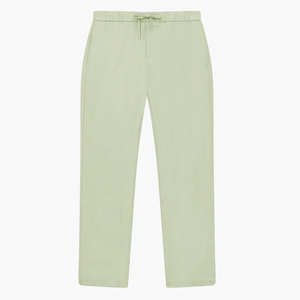 Pantalones de lona informales personalizados para hombre, delgados, de colores sólidos, ligeros, transpirables, cintura elástica, cierre de cordón - Product Image 6