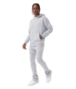 Prix FOB en gros, vêtements de course décontractés pour hommes en vrac, survêtement en molleton personnalisé, jogging en coton respirant 2 pièces - Product Image 1