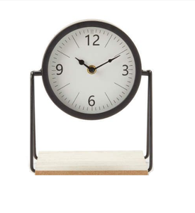 Horloges suspendues avec cadre métallique doré Horloge décorative de table rétro fixe enduite de poudre verte Mid-Century Modern toutes saisons - Product Image 5