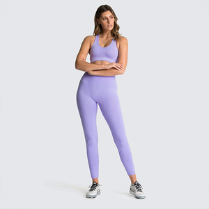 Femmes 2024 à manches longues haut court vêtements de Fitness sans couture Yoga costume ensembles d'entraînement 2/3/4/5/6 pièces côtelé vêtements de sport grande taille - Product Image 2