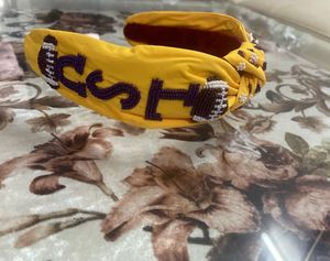 LSU headbands ประดับผมสำหรับผู้หญิงสีเหลืองทอง - Product Image 2
