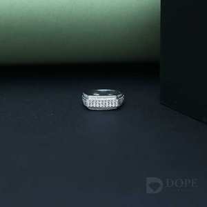 Bague en or 18 carats personnalisée avec bordure de style de rue pour hommes pour toutes les occasions - Product Image 6