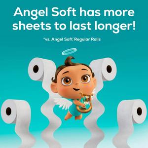 Angel Soft Papel Higiénico De 2 Capas, 24 Mega Rollos - Product Image 4