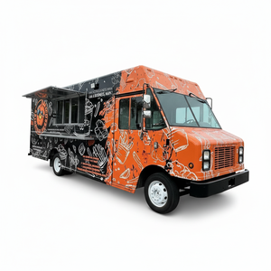 รถพ่วงขายอาหารพรีเมียม รถบรรทุกติดตั้งป้ายโฆษณา LED แบบเคลื่อนที่ โครงสร้างสแตนเลส พร้อมระบบไฟฟ้าในตัว จอแสดงผลเชิงพาณิชย์สำหรับใช้งานกลางแจ้ง - Product Image 1