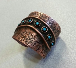 Stylish Healing Fashion <b>Bracelet</b> Wellness and Fashion Bangles with Chakra Engraving Elegant Gift Vintage Star Unisex Copper - Product Image 4