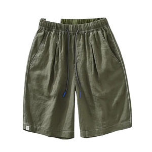 Pantalones Cortos Deportivos de Malla Transpirable, Cómodos, Ecológicos y de Secado Rápido para Hombre, Color Sólido, Cierre con Cordón, Ropa Casual - Product Image 1