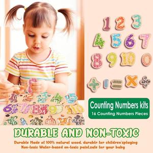 Rompecabezas de números 3D de madera personalizable para aprendizaje temprano, juego educativo de madera OEM/ODM al por mayor - Product Image 3