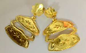 European Vintage Style 18K Micro Gold Plated Handmade Earrings High Quality Alloy Zircon Best Seller for Wedding Anniversary - Product Image 5