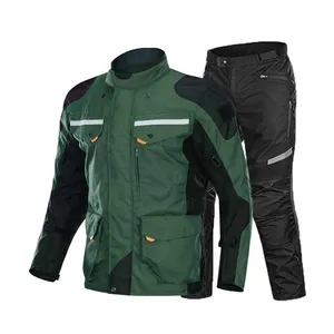 Al aire libre a prueba de viento deporte bicicleta montar traje impermeable moto textil pantalón chaqueta motocicleta traje de carreras para jinetes