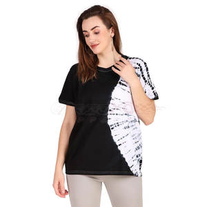 T-shirt décontracté à manches courtes pour femmes, haut d'été Streetwear Fashion Tee Shirt Ladies Tie Dye T Shirt - Product Image 1