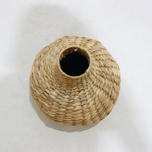 Vase décoratif en jacinthe d'eau tissé à la main, rustique, écologique, naturel, Artex Dong Thap, pour la décoration de la maison - Product Image 4
