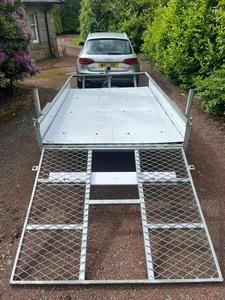 Remorque à plateau plat, capacité de charge de 1001 à 2000 kg, remorques utilitaires en acier pour le transport - Product Image 4