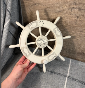 Trendy 2 Vintage Brass <b>Ship</b> <b>Wheels</b> High Quality Best Nautical <b>Ship</b> <b>Wheel</b> Handmade Decor - Product Image 2
