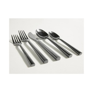 Argenterie en métal mat de couleur moderne Offre Spéciale, couverts en acier inoxydable, couteau, fourchette, cuillère, ensemble de couverts plaqués noirs - Product Image 2