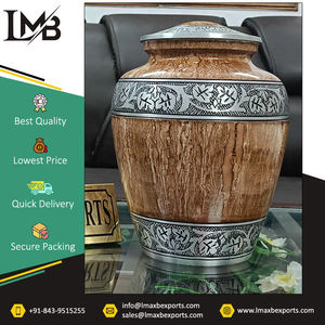 Gama exclusiva de urnas funerarias de metal multicolor de la mejor calidad/urnas de aluminio para cenizas humanas a la venta - Product Image 4