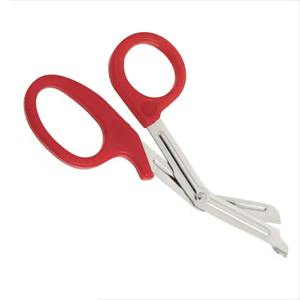 Tijeras multiusos Tijeras universales Tijeras utilitarias Mango antideslizante Color rojo - Product Image 6