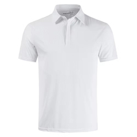 Polo en coton pour hommes grande taille avec logo brodé, polo de golf à manches courtes, polo respirant pour vêtements de sport, tenue décontractée