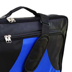 Briefcase Bag Water Resistant Shoulder Bag with Dual Compartments Leather Handles <b>Luggage</b> <b>Strap</b> Front Pocket Laptop Bags - Product Image 5