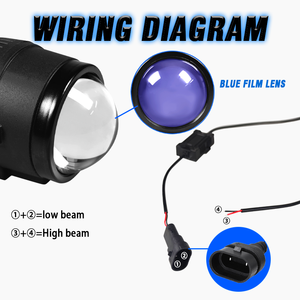 2.0 2 Inch Chiếu Sương Mù Ánh Sáng 3000K 4500K 6000K LED Ánh Sáng H11 Biled Chiếu Đèn Sương Mù Cho Xe Toyota Honda Isuzu - Product Image 6