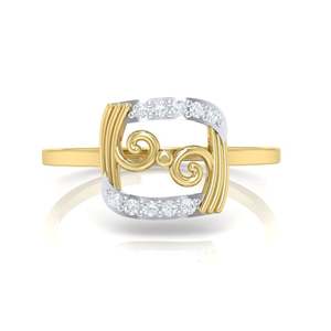 Anillo de Diamante Real Certificado en Oro Amarillo de 14K, Corte en Forma de Pera, Estilo Romántico, Chapado en Rodio, Certificado IGI, 0.07ct IJ-SI - Product Image 1