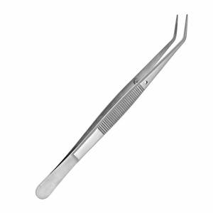 Pinzas quirúrgicas curvadas, pinzas de algodón y vendaje, pinzas quirúrgicas de Punta dentada, pinzas para Meriam - Product Image 2