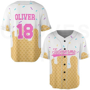 Maillot de baseball en matériau recyclé écologique Confortable Durable Nom du ventilateur personnalisé Respirant pour les fans de GANTS de ville - Product Image 1