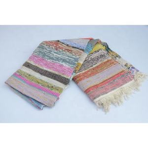 Nouvel arrivage de grand tapis Chindi multicolore tapis en coton lavable fait à la main pour la décoration intérieure salon décoration de sol tapis de chiffon - Product Image 3