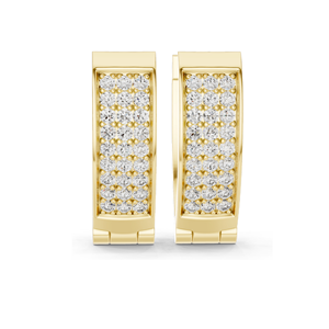 Pendientes de Aro con Diamantes Creados en Laboratorio de 0.54 CT, Claridad VVS-VS, Color EF, Oro de 18KT, 14KT, 10KT y Plata 925, Oro Rosa, Amarillo, Blanco - Product Image 3
