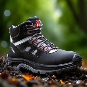 Chaussures de sécurité Cross Safety Boots Taille 43 W.11 Noir/Gris/Rouge S3S FO SR Conformes à la norme EN ISO 20345:2022 - Product Image 3
