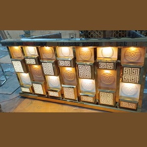 Comptoir de mariage moderne en acier inoxydable pour l'extérieur, l'hôtel, la maison, le bar et le parc Design métallique durable - Product Image 4