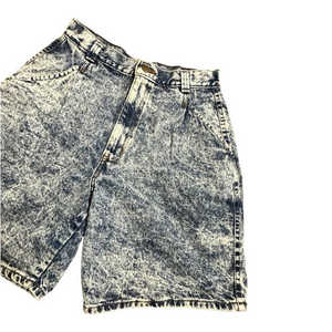 Top tendance bouton taille coupe ample lavage à l'acide Shorts meilleure qualité à la mode hommes pierre lavé Denim court - Product Image 2
