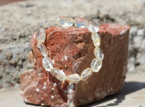 Pulsera de cuentas caídas de citrino Natural de estilo religioso clásico Unisex Pulseras de Moda de aniversario de boda únicas regalo perfecto - Product Image 4