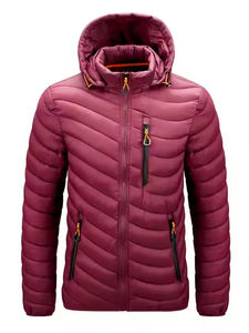 High Quality <b>Men's</b> Winter down Puffer <b>Jacket</b> with Hooded Collar Bubble Puffer Design Warm Woolen Fabric OEM Service Available - Product Image 3