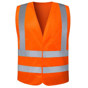 Chaleco de seguridad para trabajadores de alta visibilidad con logotipo de cremallera Logotipo personalizado Ropa DE TRABAJO Chaleco para trabajadores de construcción - Product Image 5