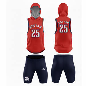 Ensemble de maillots de compression sans manches à capuche respirant et à séchage rapide pour l'été 7v7, de haute qualité, facile à porter - Product Image 2