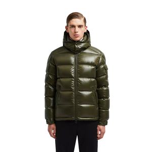 OEM personalizado a prueba de viento chaqueta de cuello de pie Puffer chaqueta de invierno de los hombres Pufferr chaqueta abajo abrigo de algodón es ligero - Product Image 2