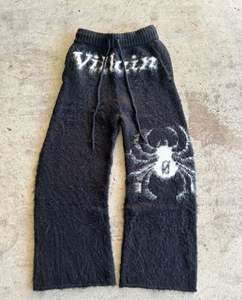 Custom Fluffy Flare Mohair <b>Trouser</b> Pour Hommes Knitted Mohair Shorts <b>Men</b> - Product Image 3